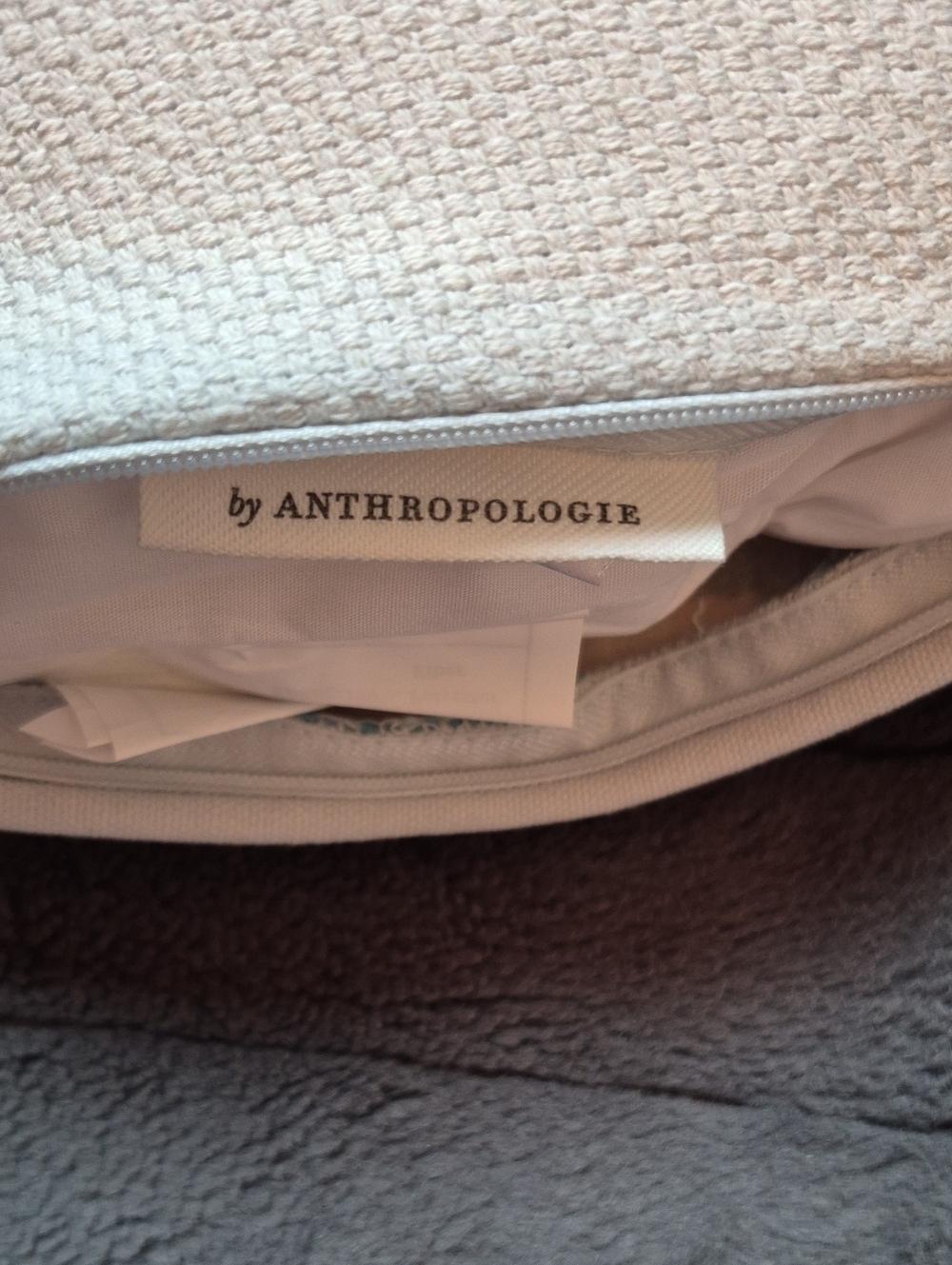 Anthropologie Arden Cotton Frenchie Dog Needlepoint Pillow, New With Tags! - Picture 13 of 15